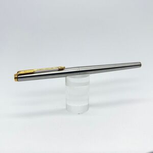 Parker Vector Rollerball Pen Stainless Steel Gold Trim Medium 0.8mm‎ EDC Writing